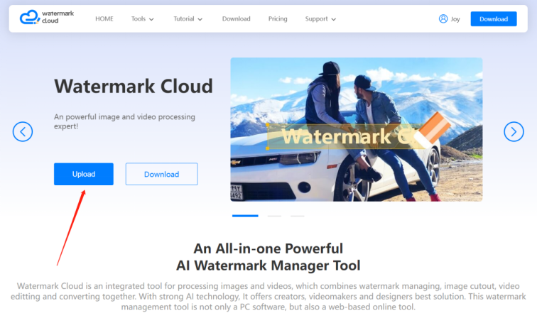 Watermark Cloud website