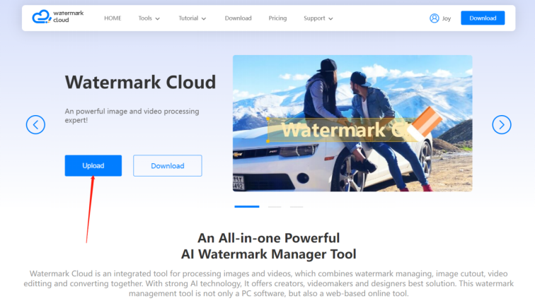 Watermark Cloud website