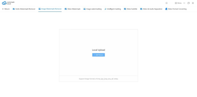 Upload image with watermark
