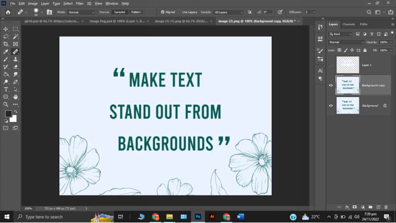 Image with unwanted text