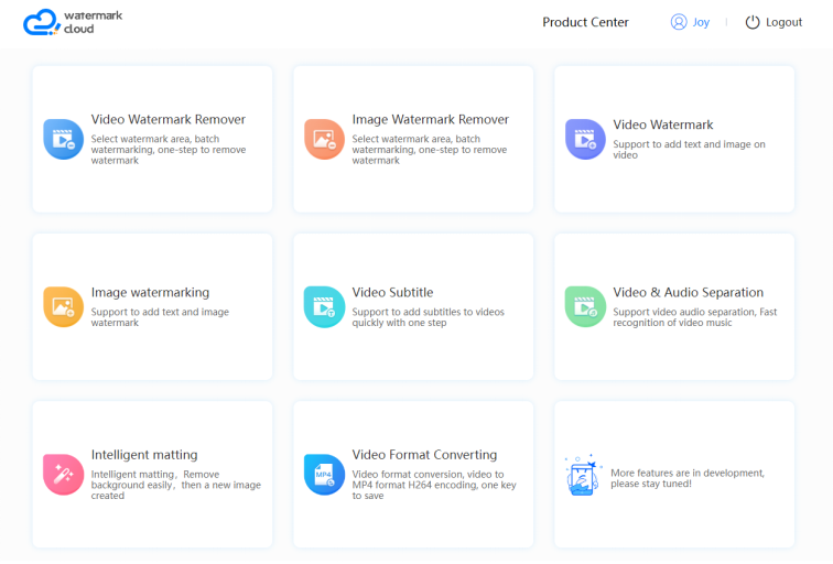 Features of Watermark Cloud